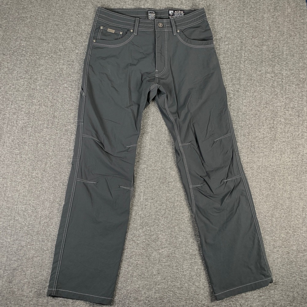 Kuhl Pants Men 32x32 Gray Renegade Stretch Hiking Stealth Cargo Utility Outdoors